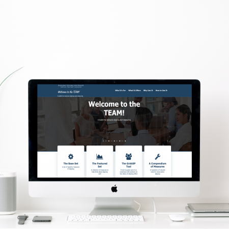 Website design: The website for Tools for Everyone Aligning and Measuring (TEAM) was created using WordPress..